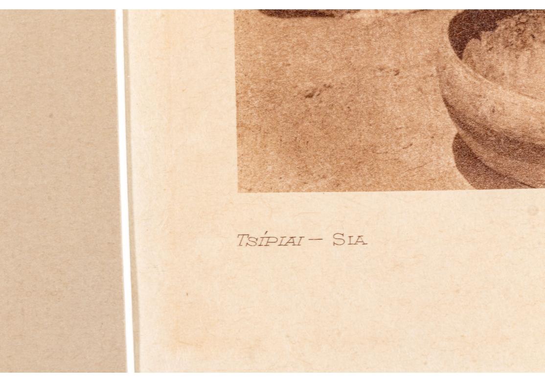 Edward S. Curtis (1868-1952) Scarce Sepia Photogravure Titled Tsipiai - Sia For Sale 2