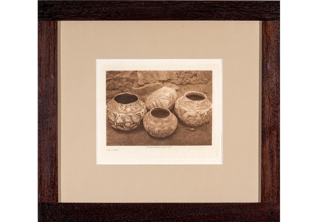 Sepia-Fotogravur mit dem Titel 