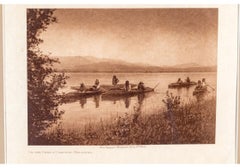 Edward S. Curtis (1868-1952) Sepia Photogravure On The Pend D'Oreille - Kalispel