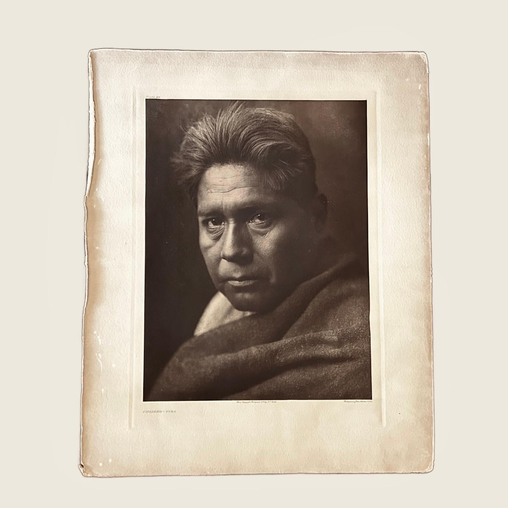 American Classical Edward S Curtis (1868-1952) Shijako – Pima, 1907 For Sale
