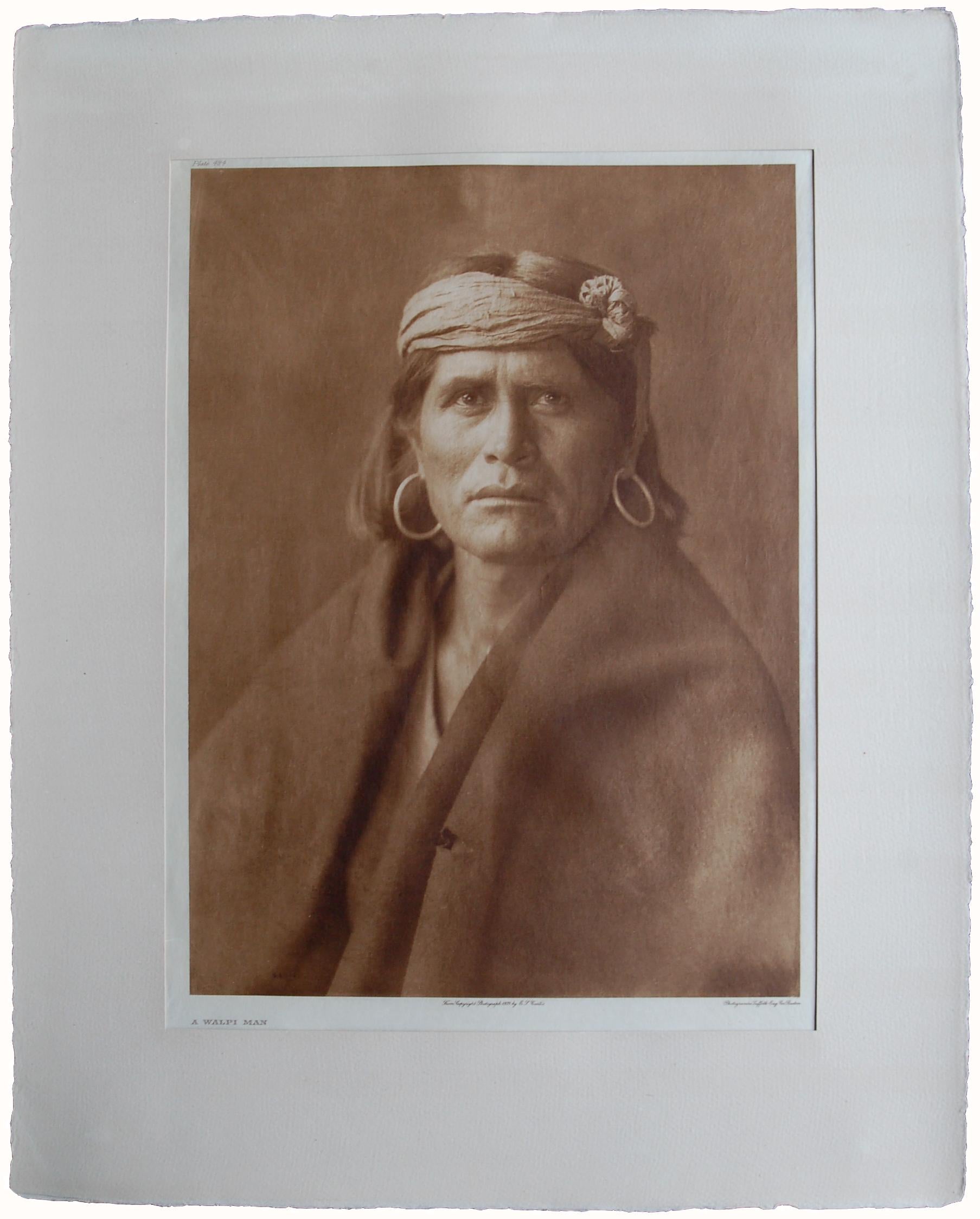 Edward S. Curtis Portrait Photograph - A Walpi Man