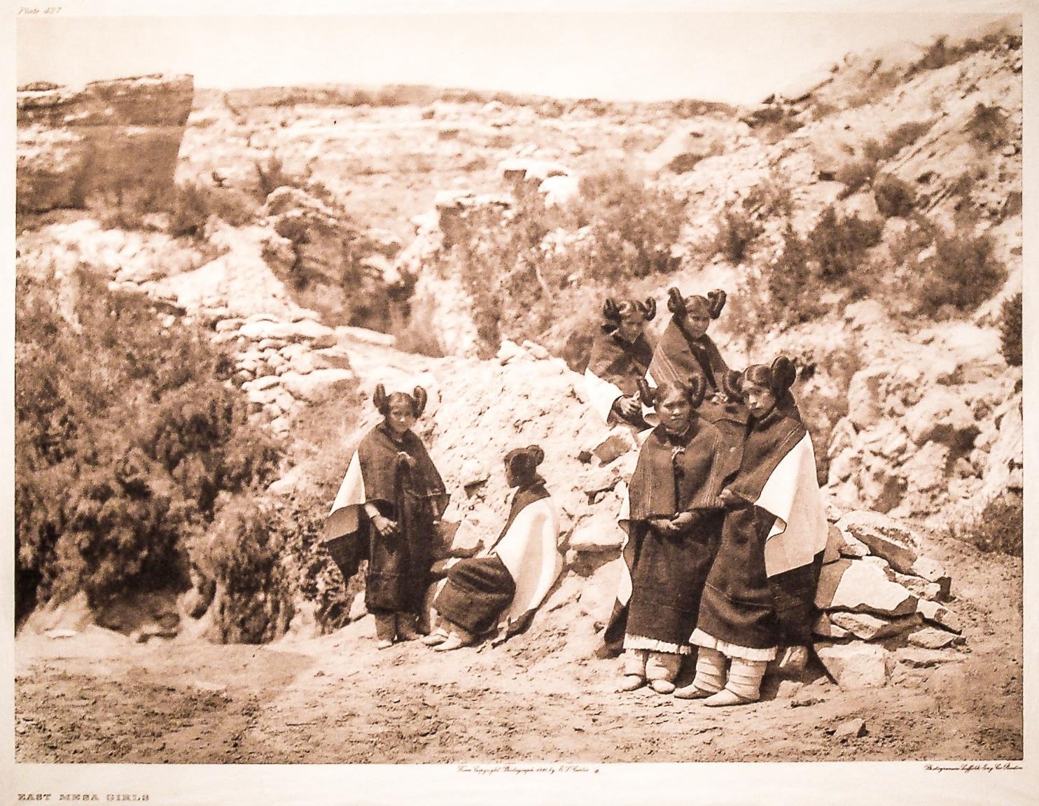 East Mesa Girls, 1921 - Photograph by Edward S. Curtis