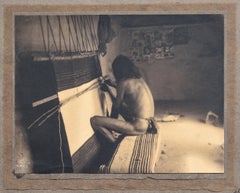 Edward S. Curtis Master Exhibition Platinum Print, 'Hopi Weaver, ' 1906