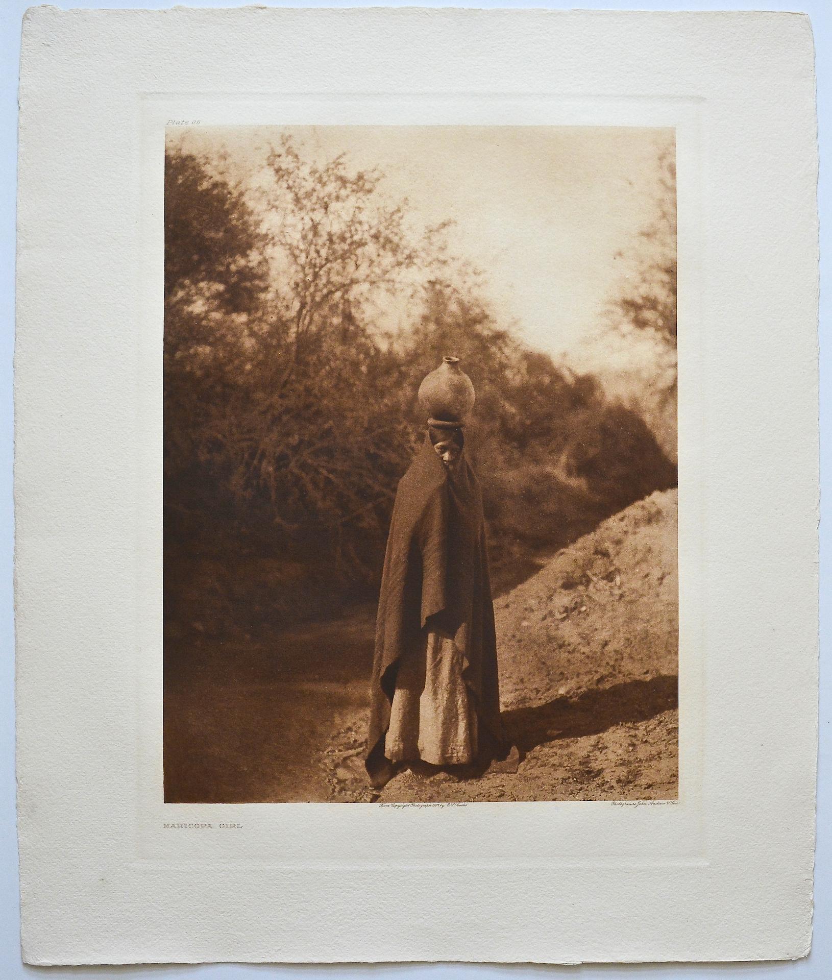 Edward S. Curtis Portrait Photograph - Maricopa Girl