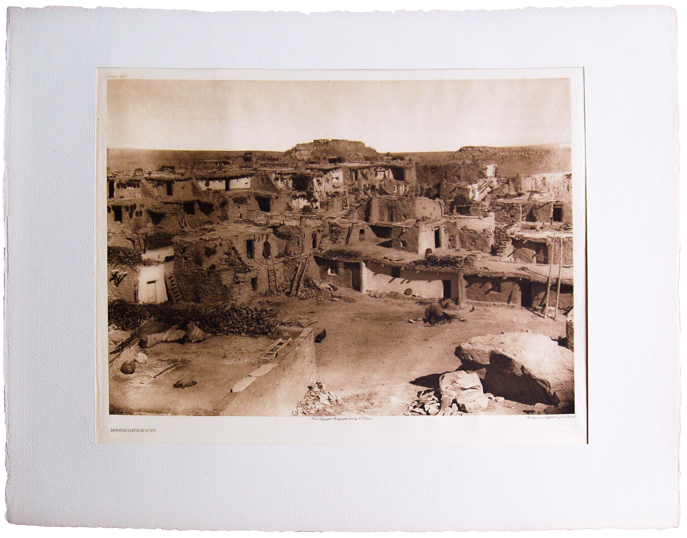 Edward S. Curtis Landscape Photograph - Mishongnovi, 1900