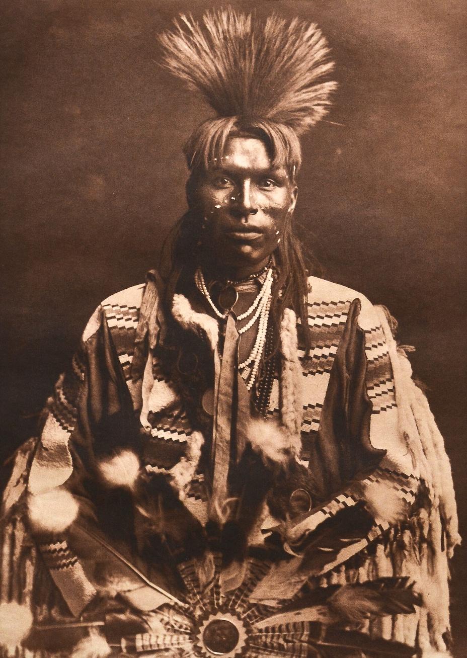 Piegan Dandy - Photograph by Edward S. Curtis