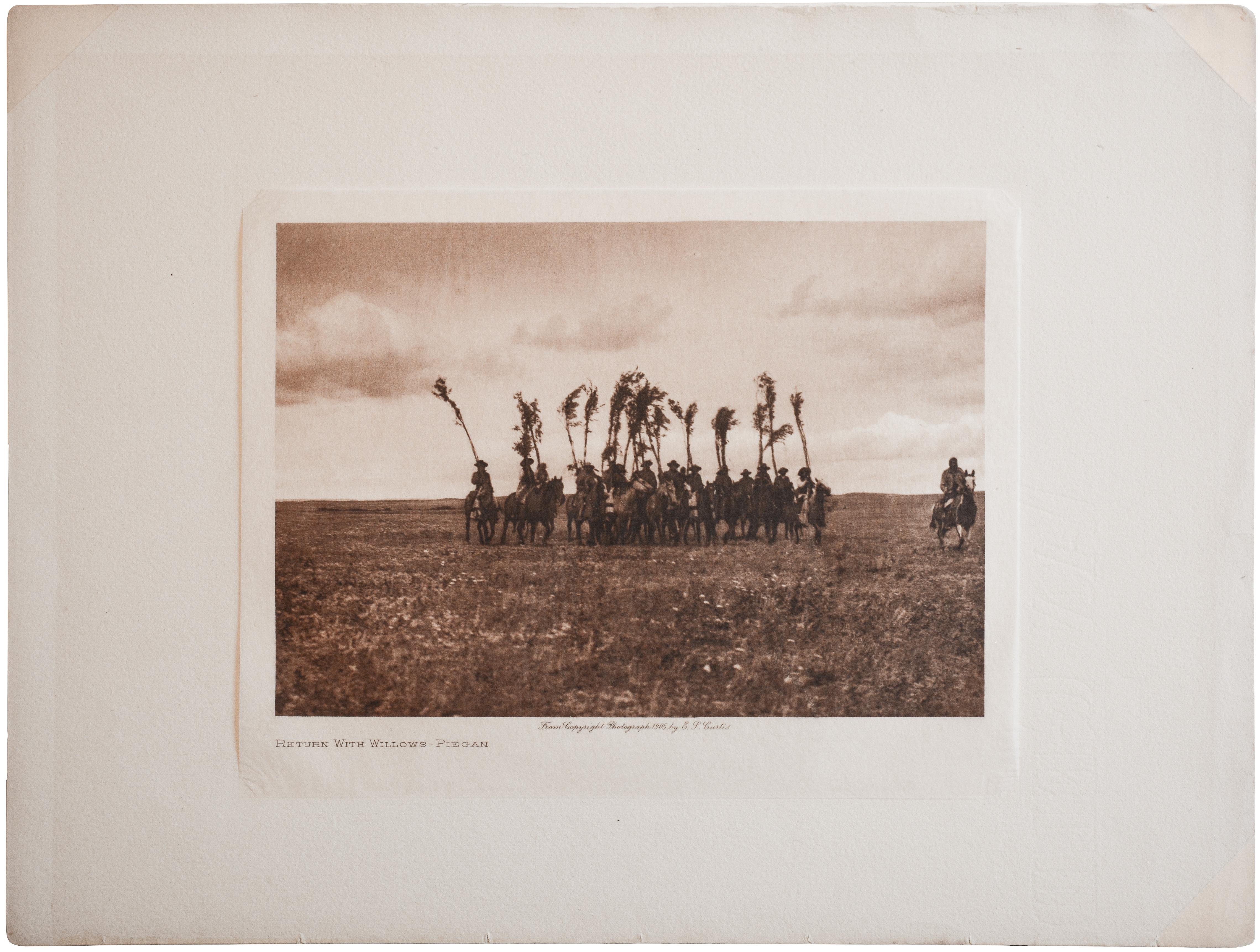 Return With The Willows - Piegan, 1910 - Photograph by Edward S. Curtis
