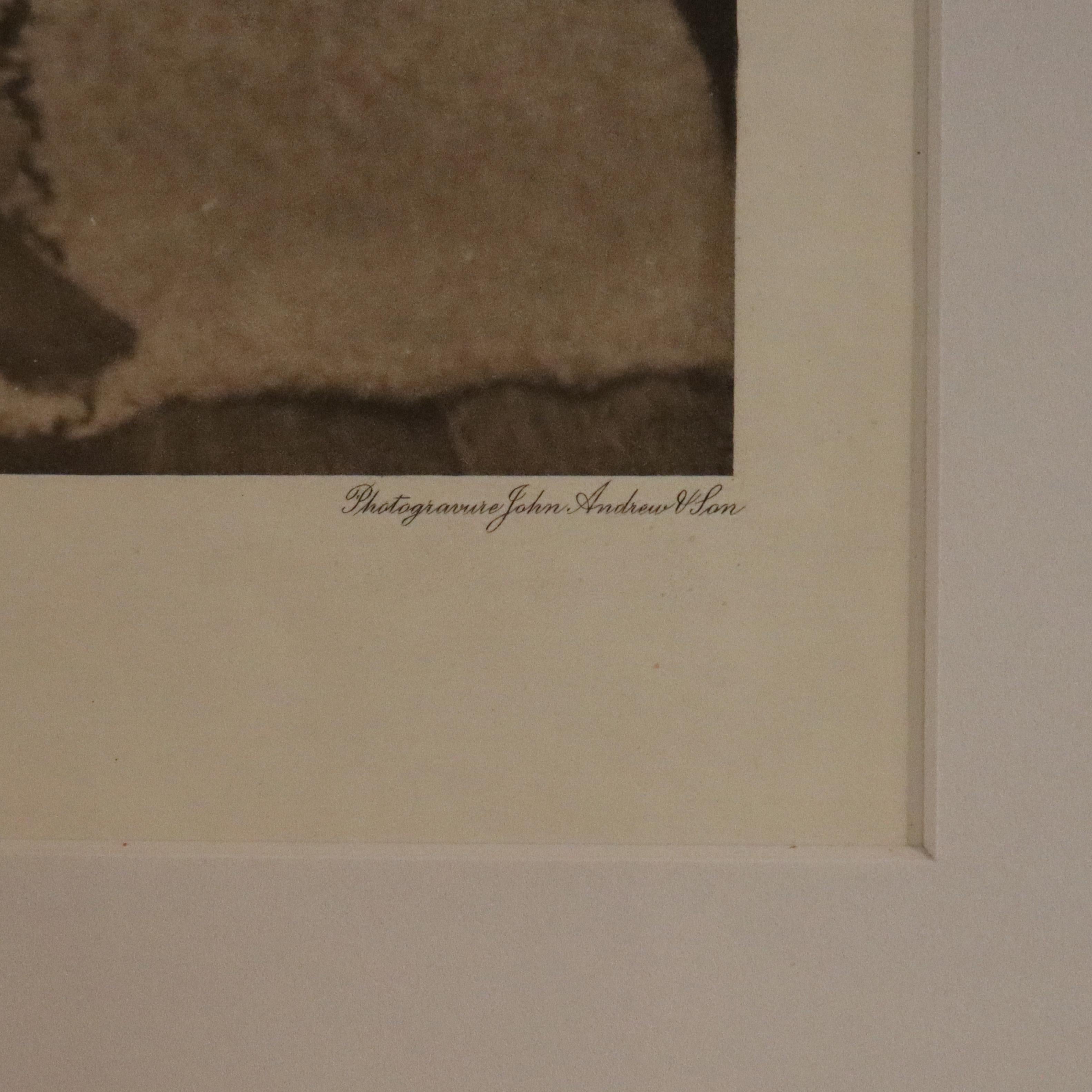 Ancienne estampe amérindienne Edward S. Curtis 