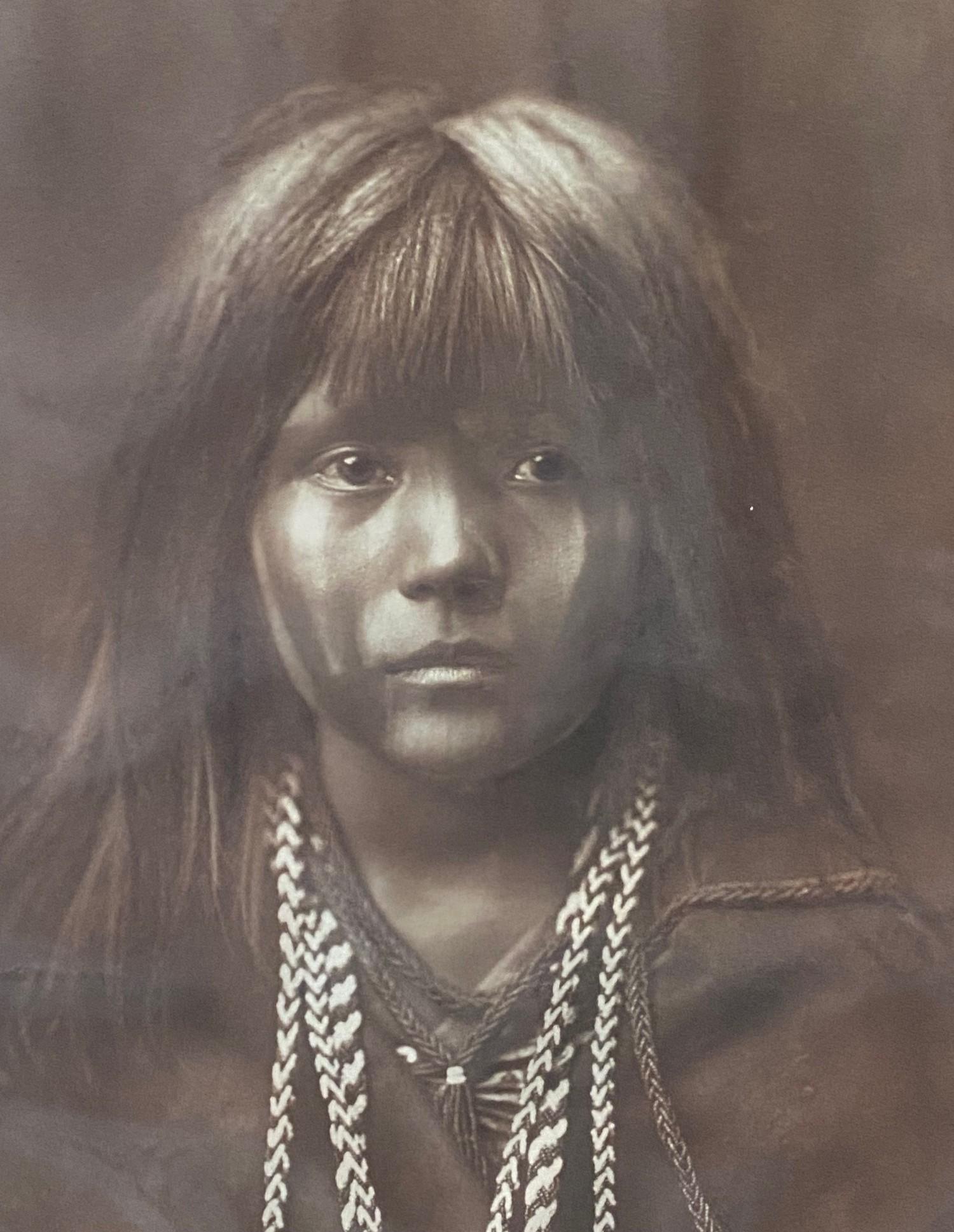 Edward S. Curtis Original Photogravure Mosa Mohave The North American Indian Estadounidense en venta