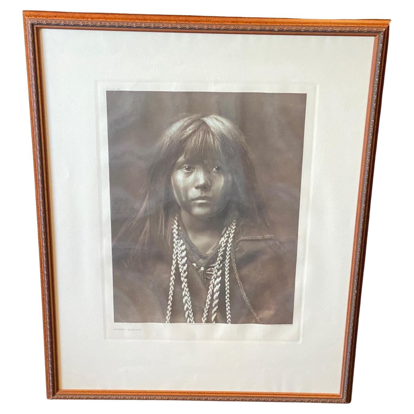 Edward S. Curtis Original Photogravure Mosa Mohave The North American Indian