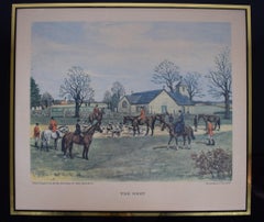 "The Meet" 1951 Color Print by Edward S. Voss, M.F.H.