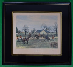 "The Meet" 1951 Color Print by Edward S. Voss, M.F.H.