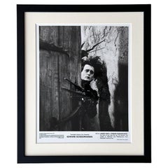 EDWARD SCISSORHANDS  Publicity Film Still 1990 JOHNNY DEPP  - FRAMED