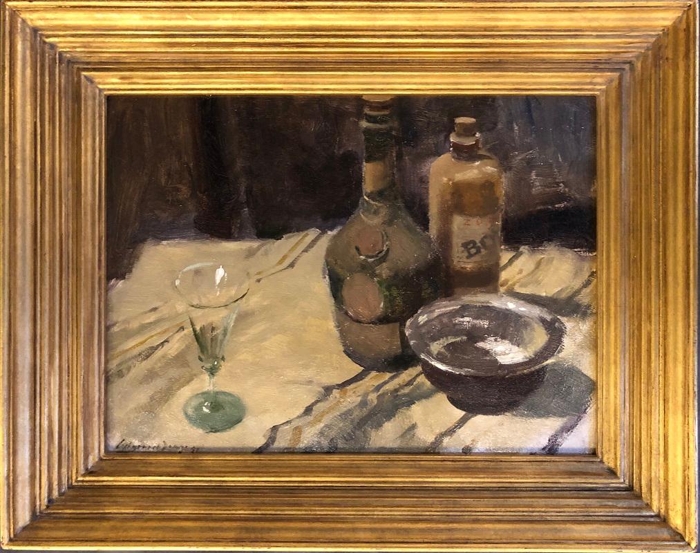 Edward Seago Still-Life Painting - 'Dutch Still Life, 1957' Original Modern British Impressionist oil painting