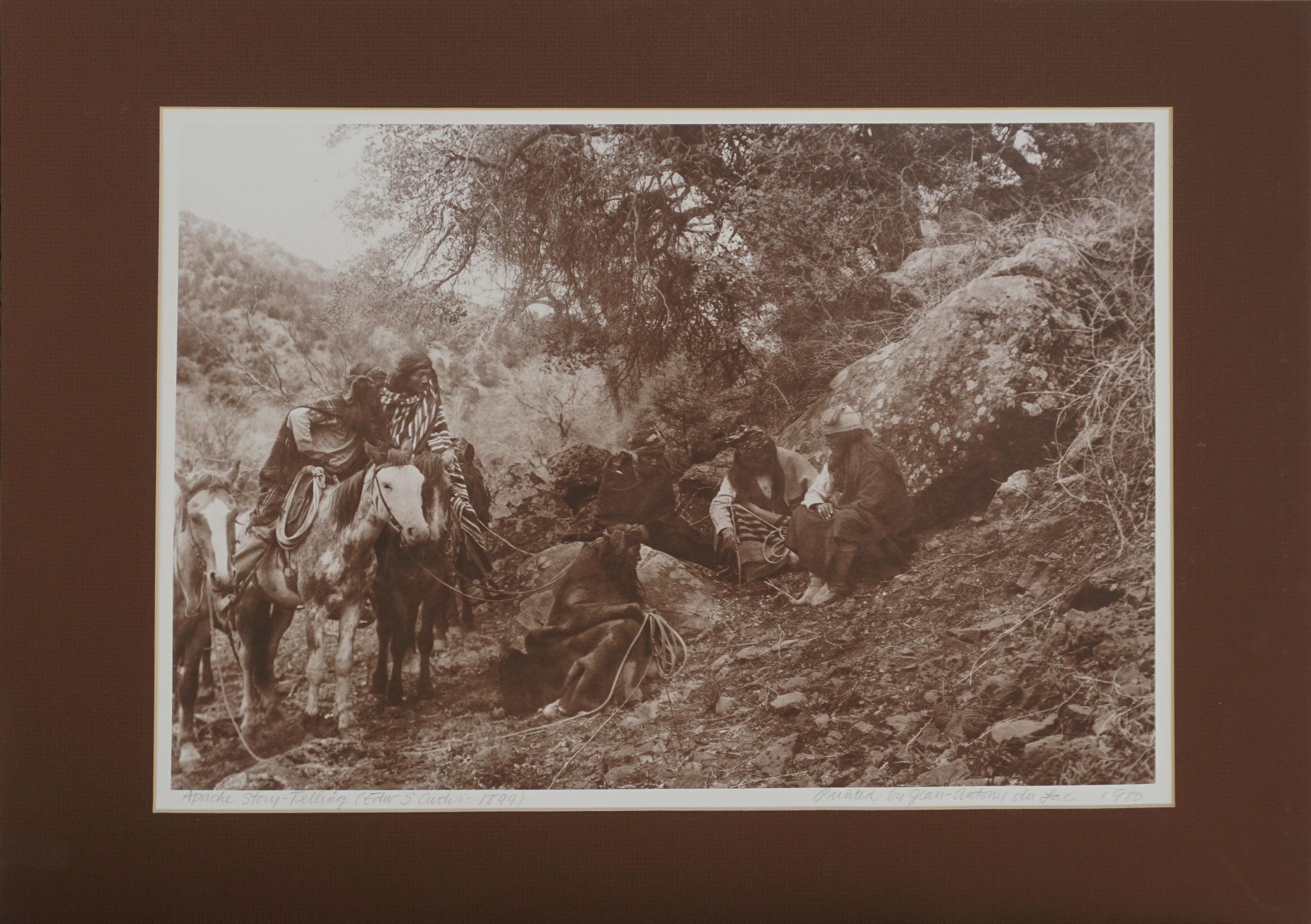 Edward Sheriff Curtis Figurative Photograph - Apache Story Telling