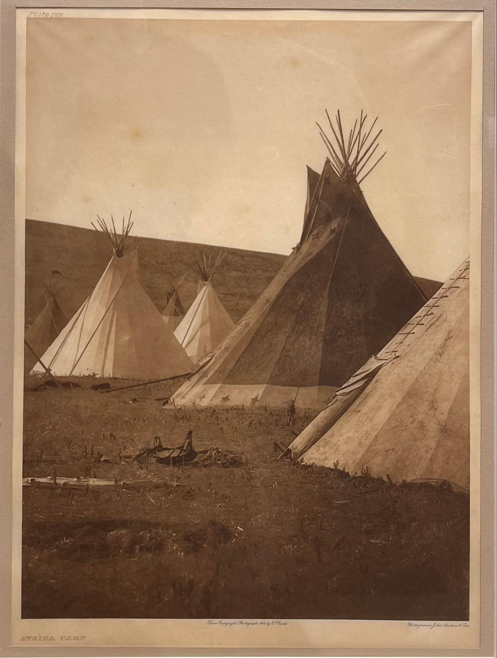 Astina Camp Plate 175 - Photograph by Edward Sheriff Curtis
