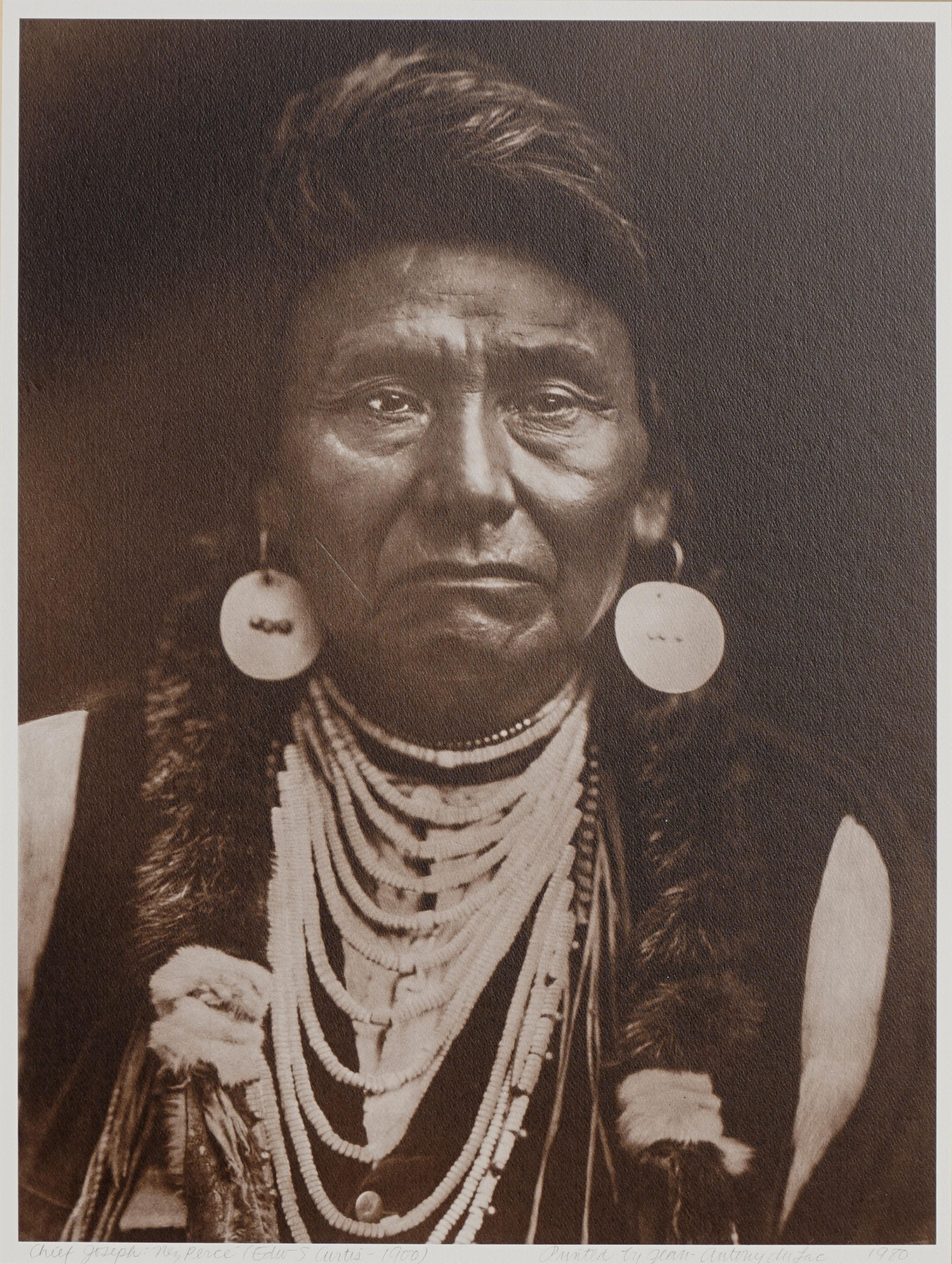 Nez Perce Chief Joseph - Photograph by Edward Sheriff Curtis