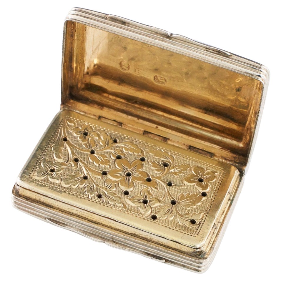 Edward Smith Sterling Silver Vinaigrette Birmingham 1831
