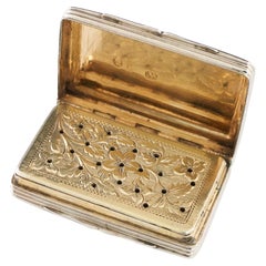 Vinaigrette de Birmingham en argent sterling Edward Smith 1831