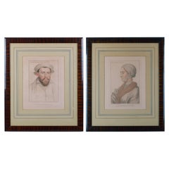 Edward Stanley and Anne Boleyn, Engravings by Bartolozzi after Holbein c.1790s