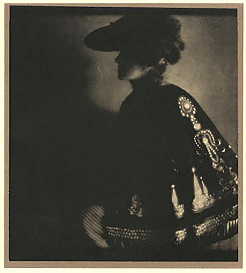 Edward Steichen Portrait Photograph - Poster Lady, 1906, from Camerawork, Steichen Supplement, photogravure