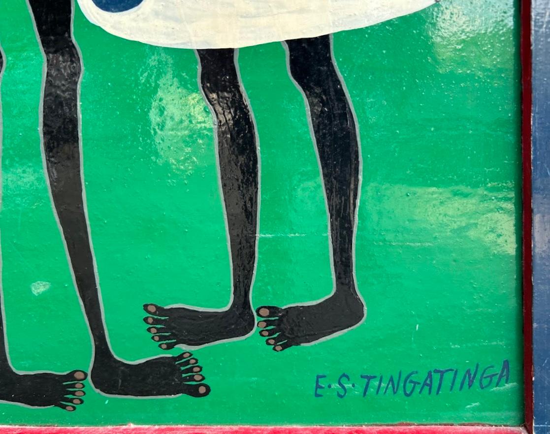 Donne e uomini - Painting di Edward Tingatinga