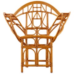 Edward Tuttle for McGuire Bamboo Rattan Butterfly Chair