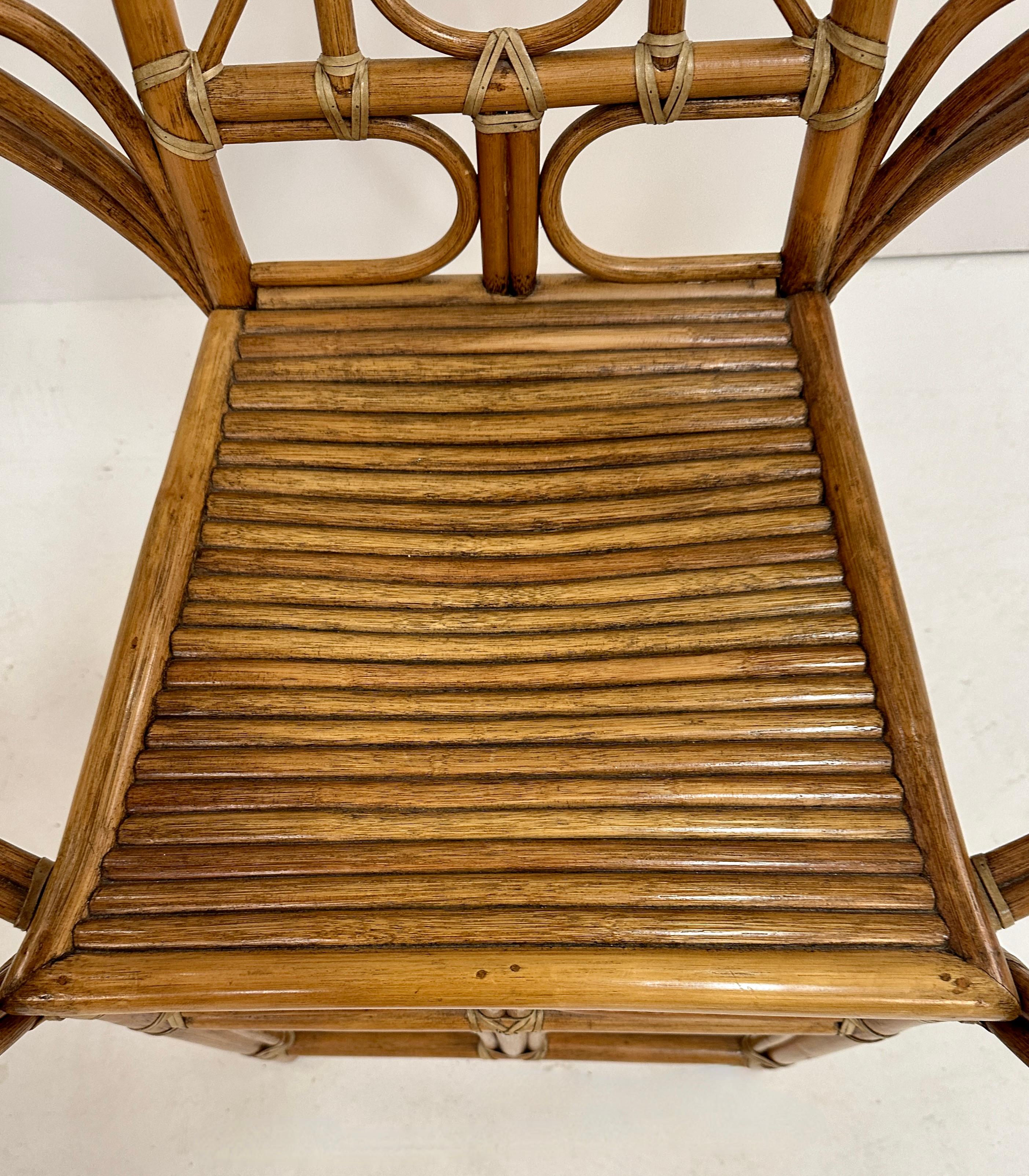 Edward Tuttle for McGuire Coastal Rattan Butterfly Chair 1