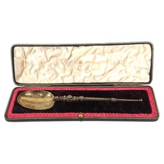 Edward VII Coronation Commemorative Gilt Silver Spoon by J. Wilmot, 1902