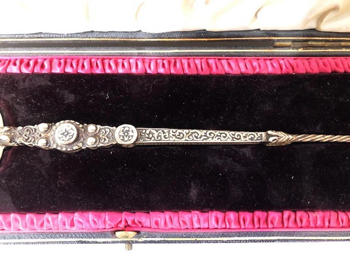 Cuchara de plata dorada conmemorativa de la Coronación de Eduardo VII por J. Wilmot, 1902 Silver en venta