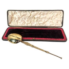 Edward VII Coronation Commemorative Gilt Silver Spoon by J. Wilmot, 1902