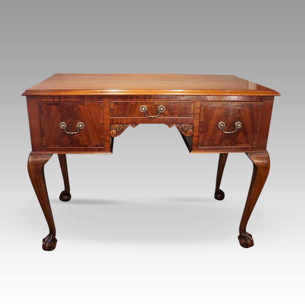 Mahogany Edward VII Georgian vanity dressing table