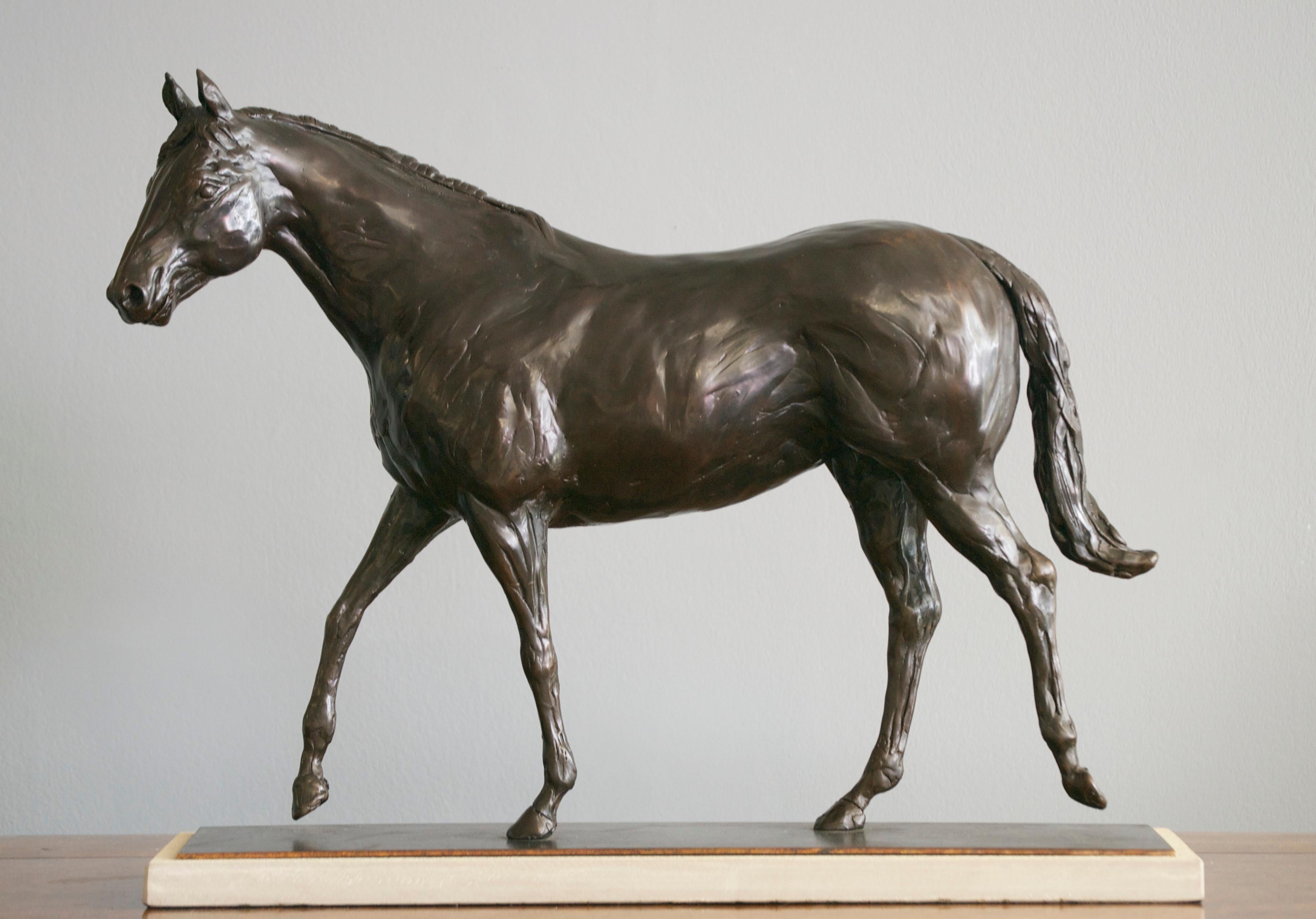 Walking Stallion - Sculpture by Edward Waites