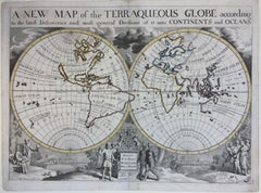 New Map of the Terraqueous Globe - WORLD MAP - CALIFORNIA AS AN ISLAND