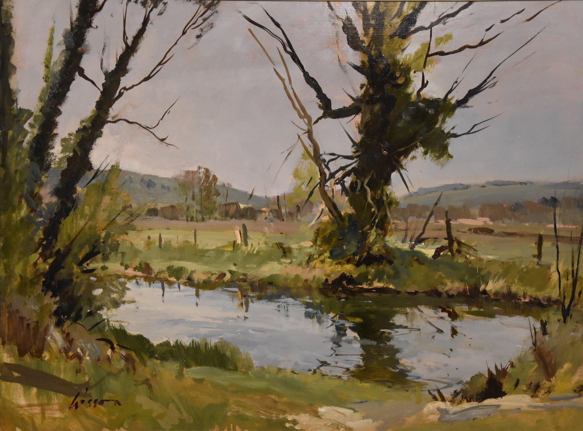 Pittura a olio di Edward Wesson 