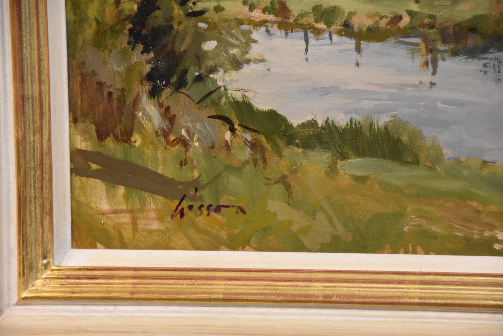 Pittura a olio di Edward Wesson 