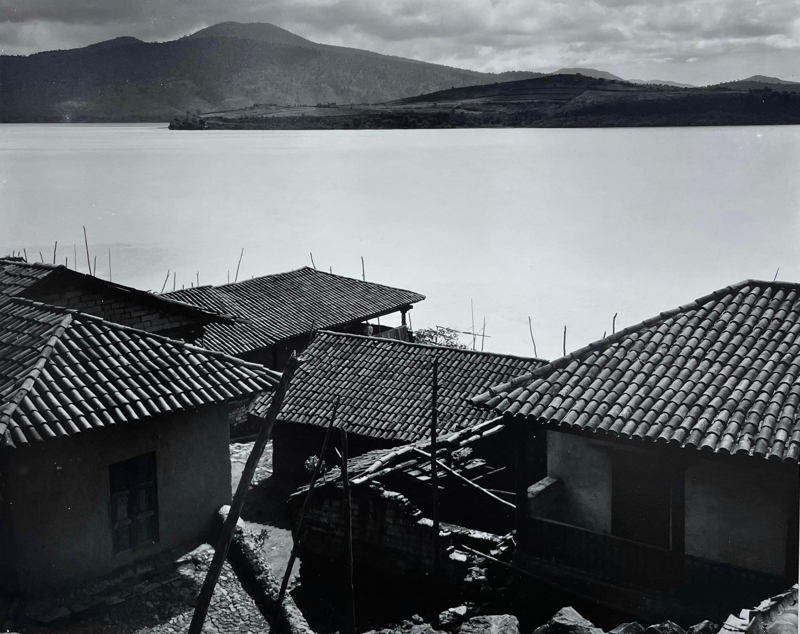 Janitzio, Mexico - Black Landscape Photograph by Edward Weston