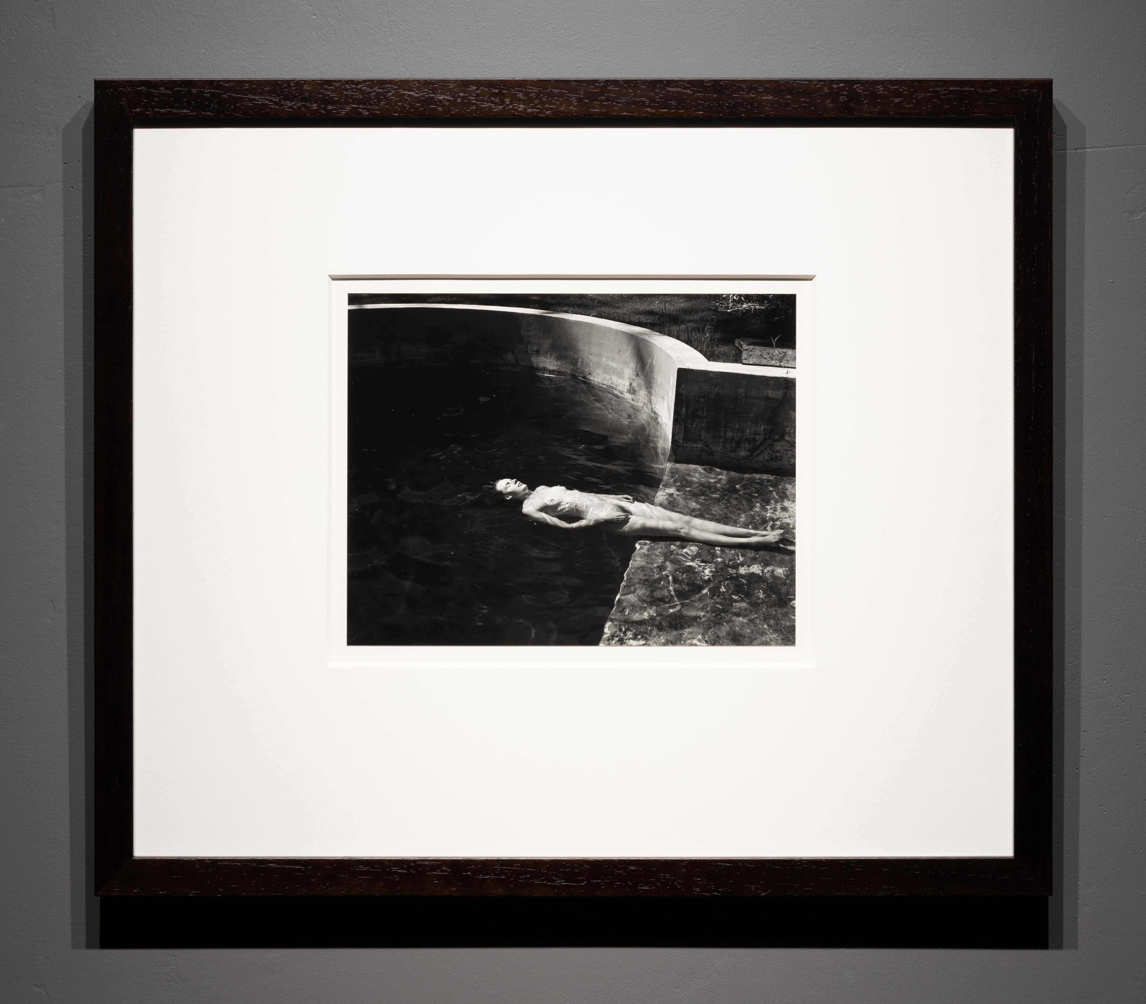 Nude Floating (Charis in Pool) - Photograph by Edward Weston
