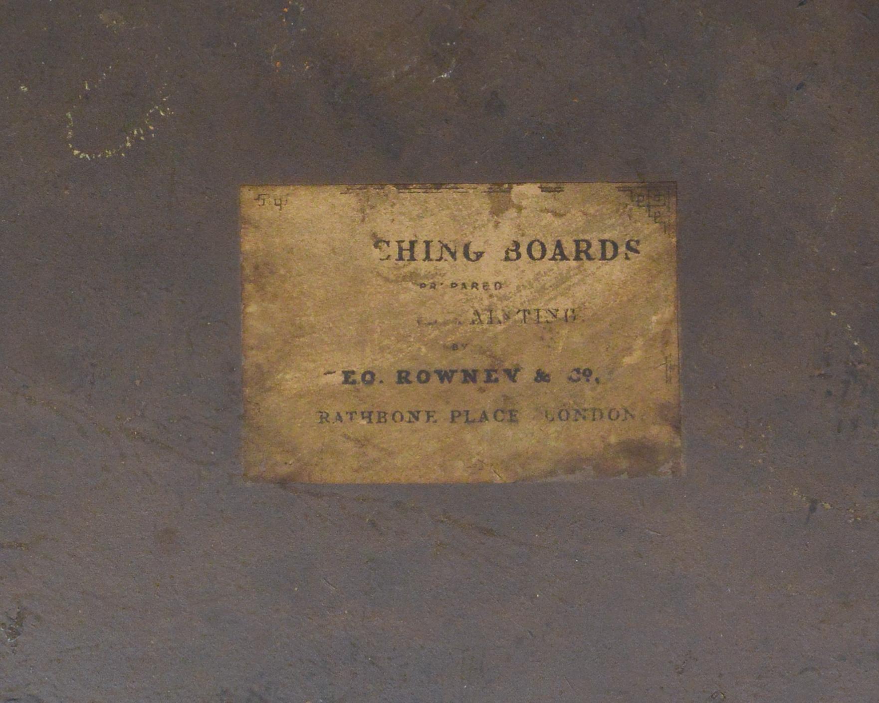 Paesaggio marino costiero con figure sul molo Pittura britannica del XIX secolo di W. Cooke 3