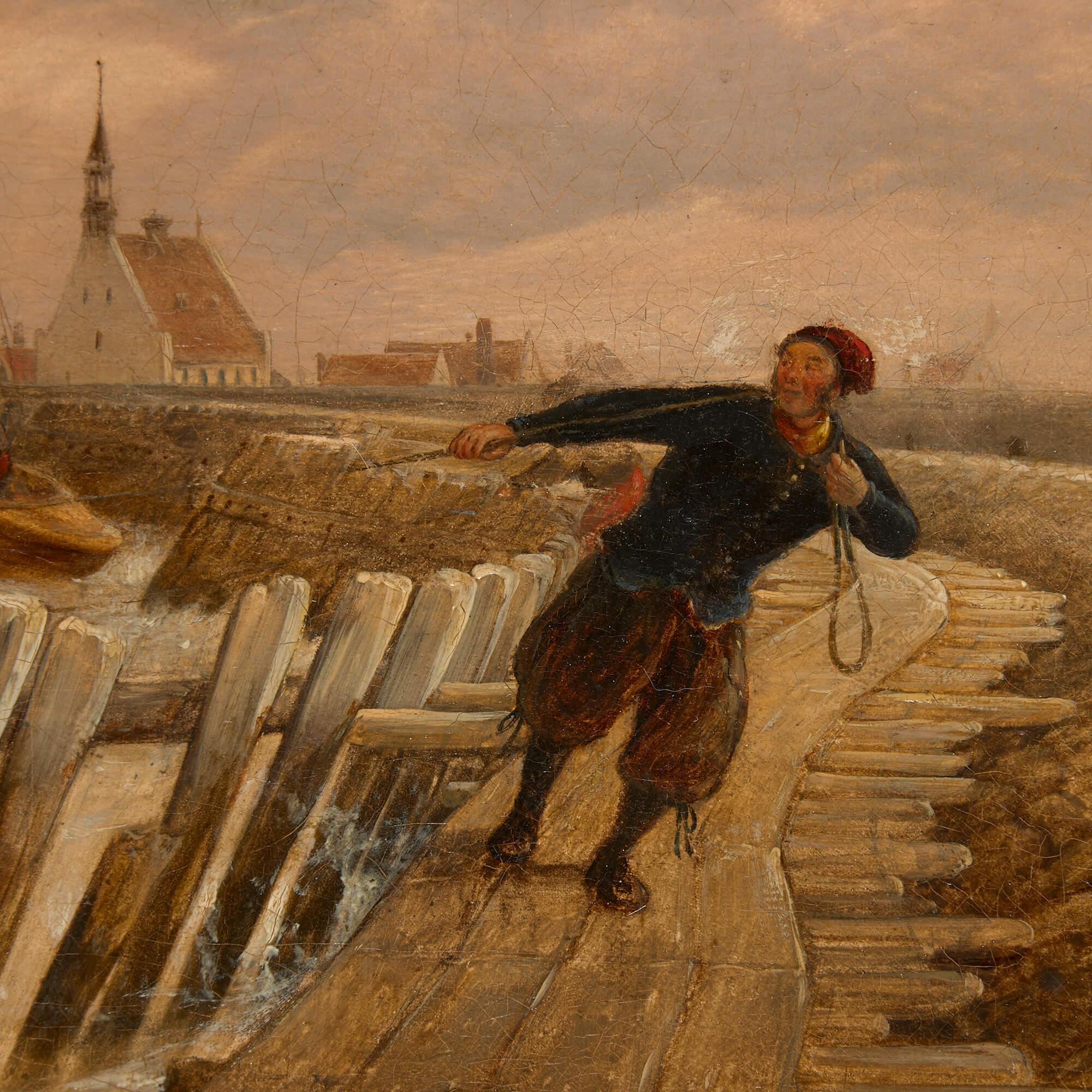 Grande dipinto marino costiero vittoriano di Edward William Cooke, R.A. in vendita 2