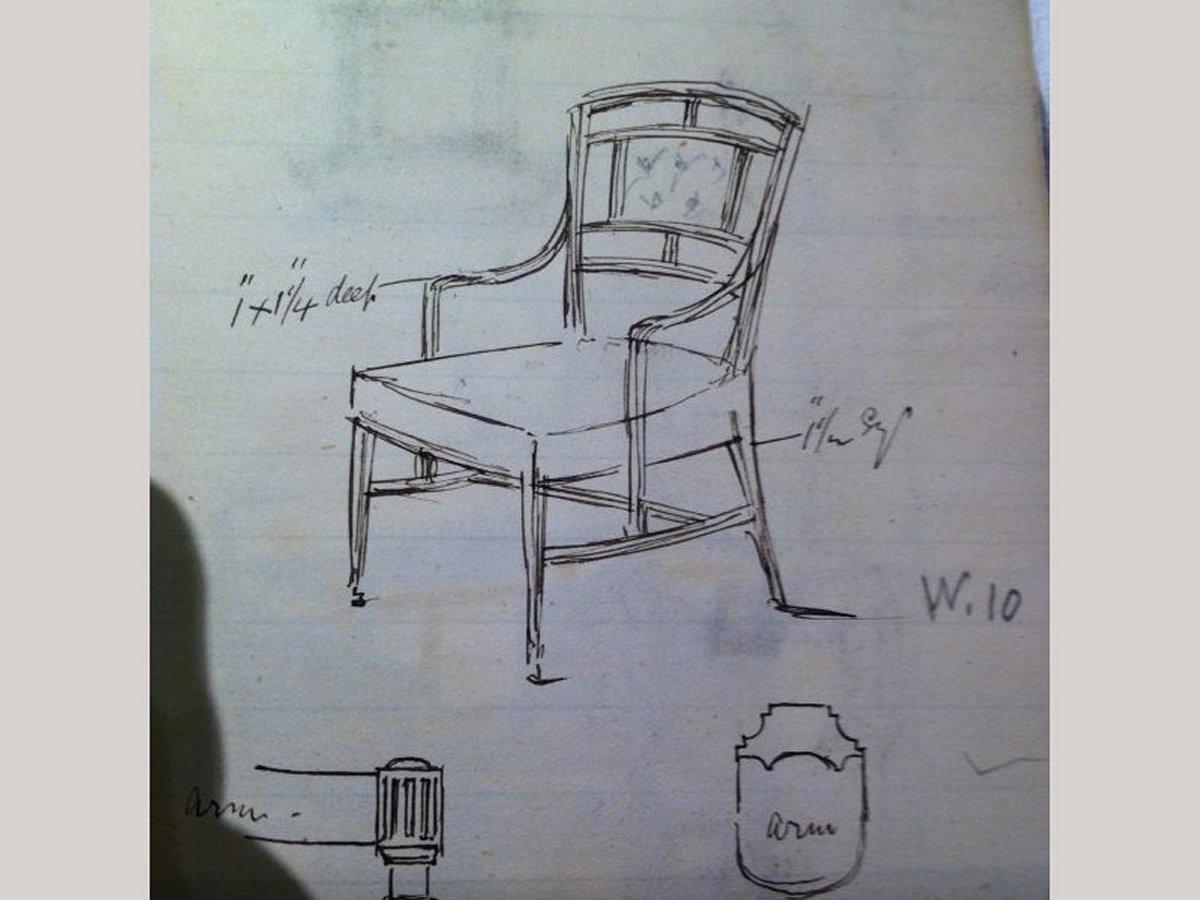 Edward William Godwin. Made by William Watt. An Anglo-Japanese Walnut Armchair. In Good Condition For Sale In London, GB