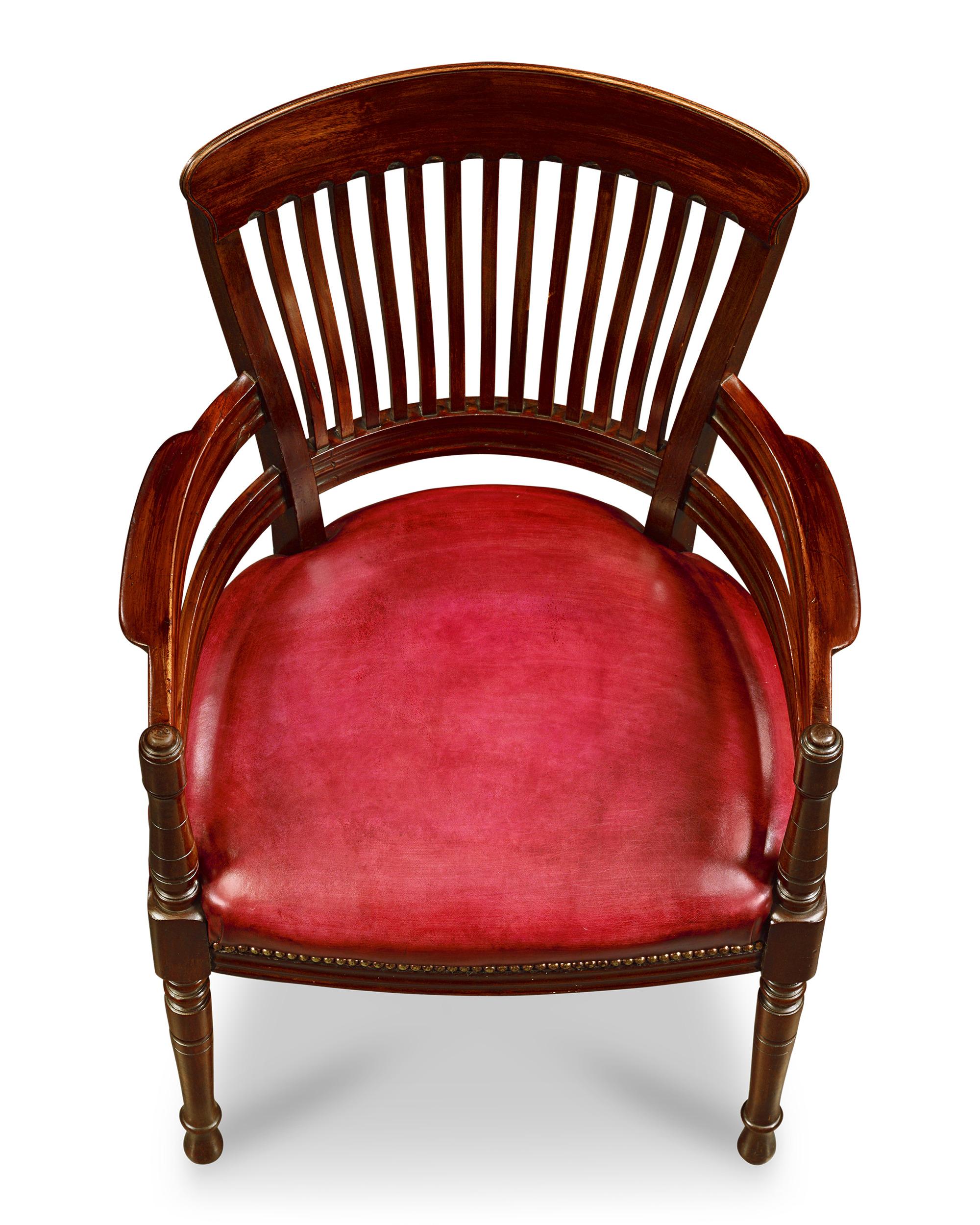 English Edward William Godwin Mahogany Chair