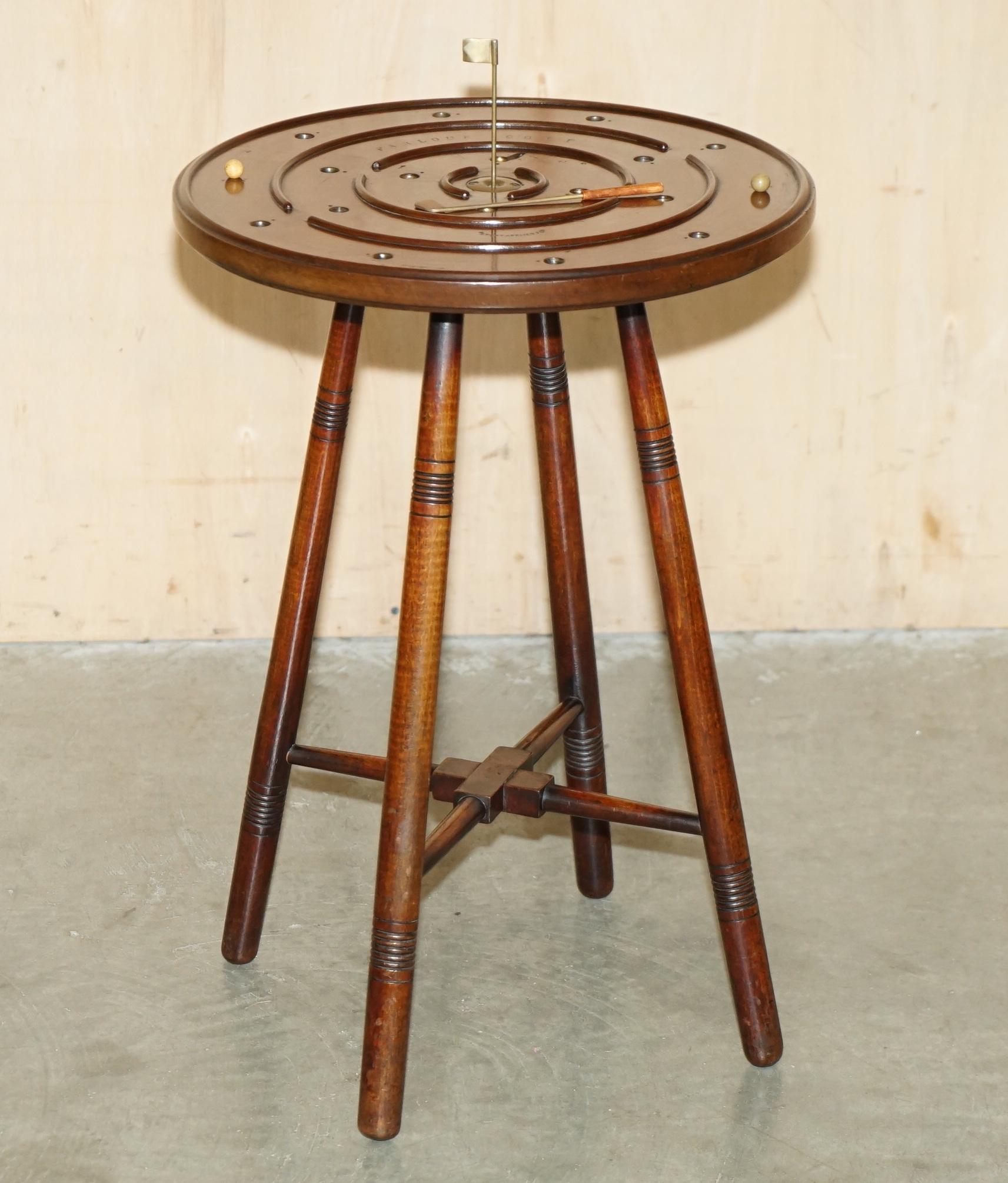 Royal House Antiques

The House of Antiques a le plaisir d'offrir à la vente cette charmante, super rare et très collectionnable table de golf de salon de 1870 fabriquée par une Collaboration entre le grand Edward William Godwin & William Watt qui