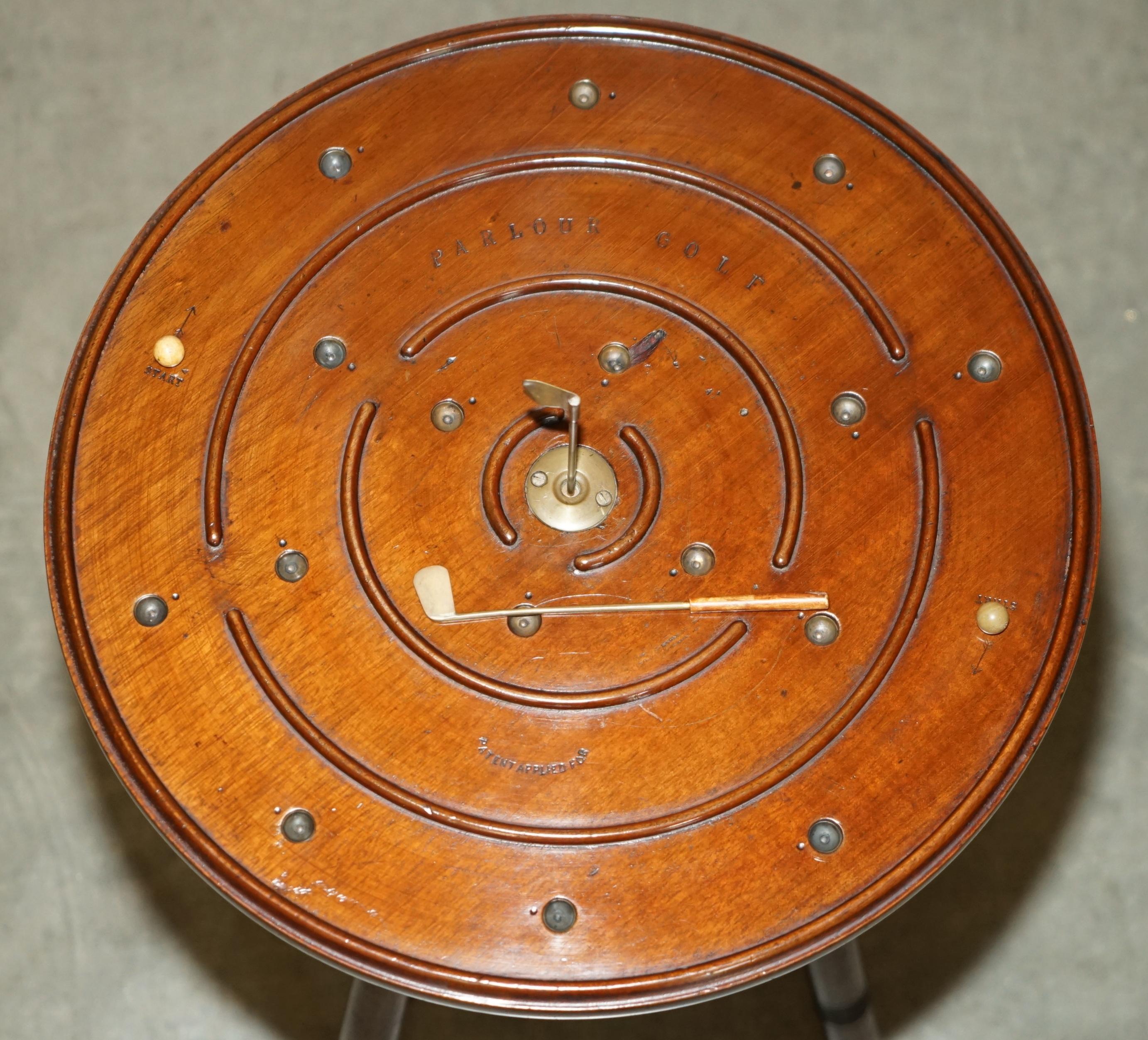 Apogée victorien EDWARD WILLIAM GODWIN & WILLIAM WATT ANTiQUE VICTORIENNE TABLE DE JEU DE GOLF PARLOUR en vente