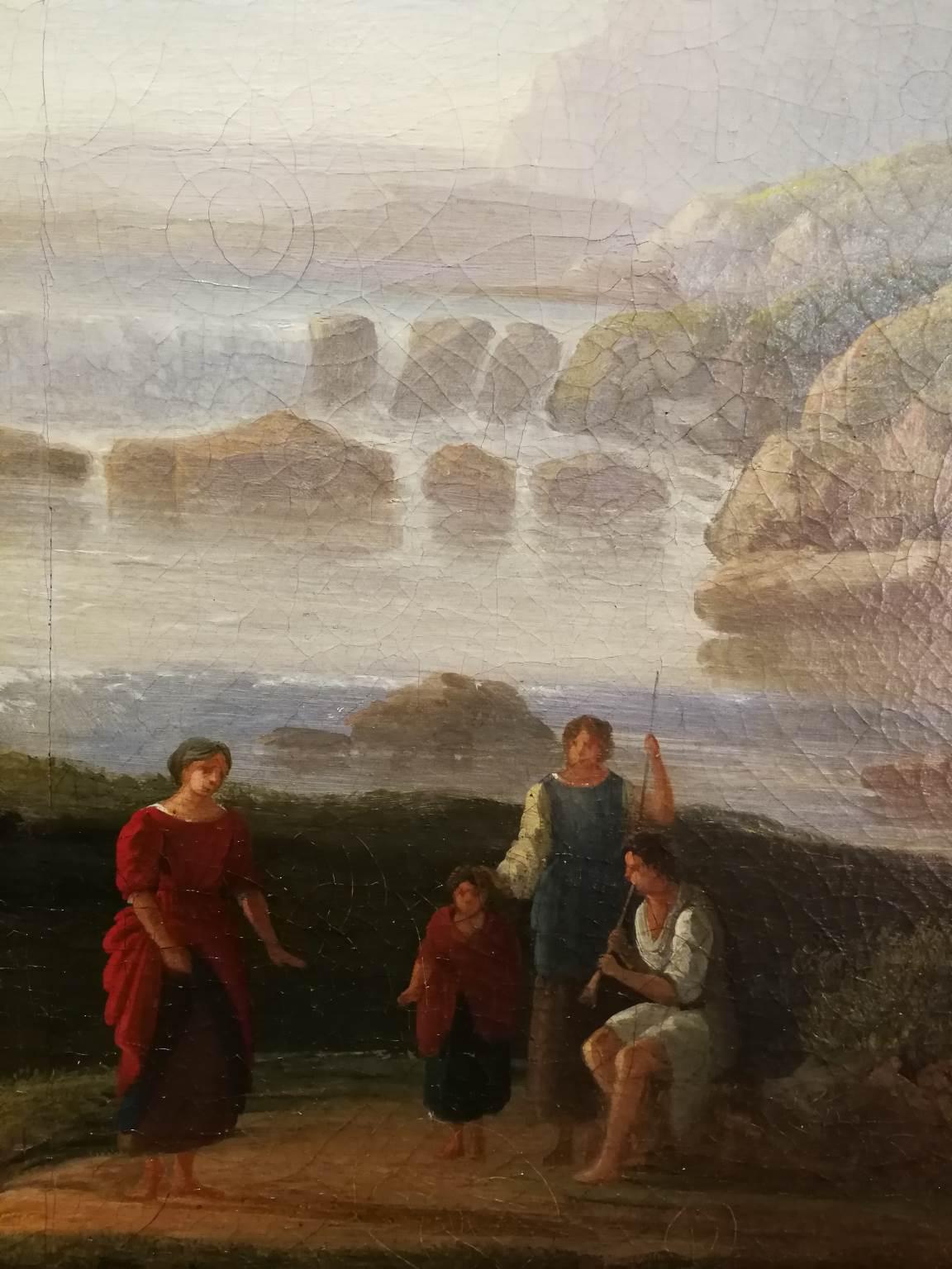 Englisches figuratives Landschaftsgemälde, Öl auf Leinwand, 19. Jahrhundert – Painting von Edward Williams