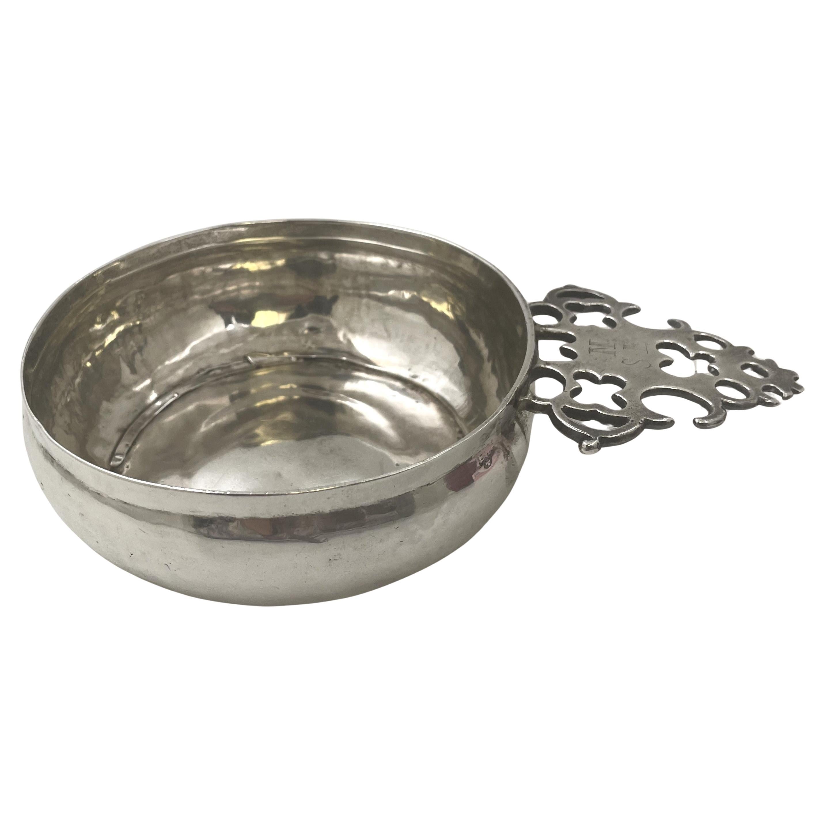 Seltener silberner Porringer von Edward Winslow aus dem frühen 18. Jahrhundert