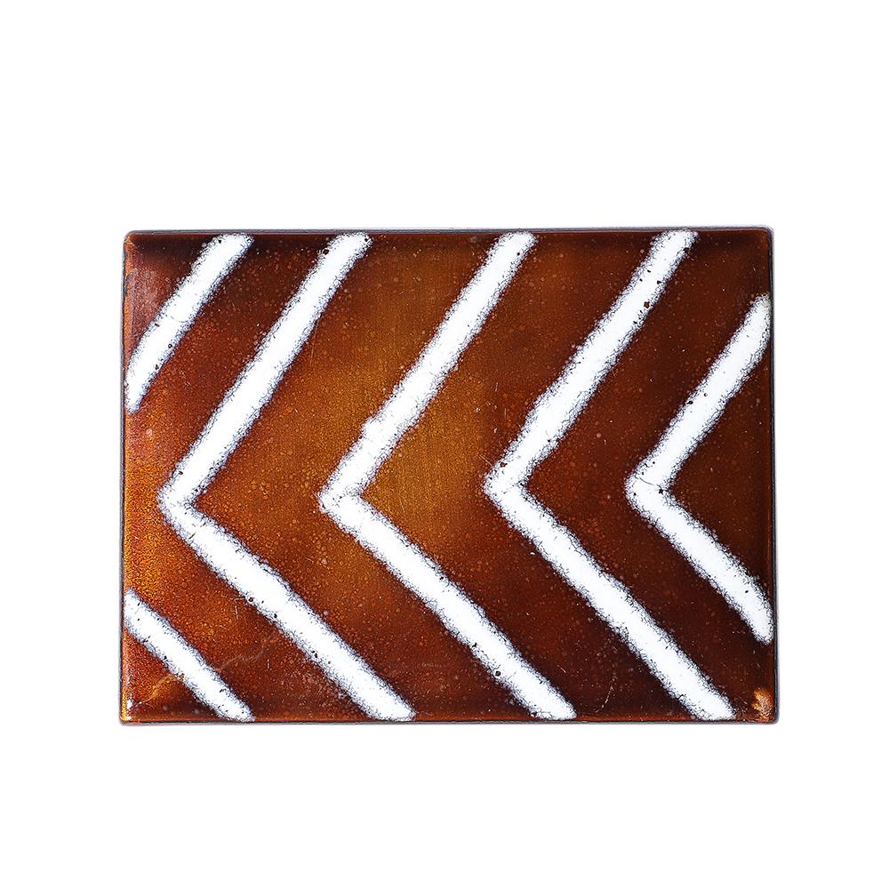 Caja de Edward Winter, esmalte, latón, con bisagra, Escuela de Cleveland, firmada en venta 5