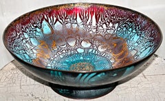Edward Winter Important Large Enameled Copper Bowl