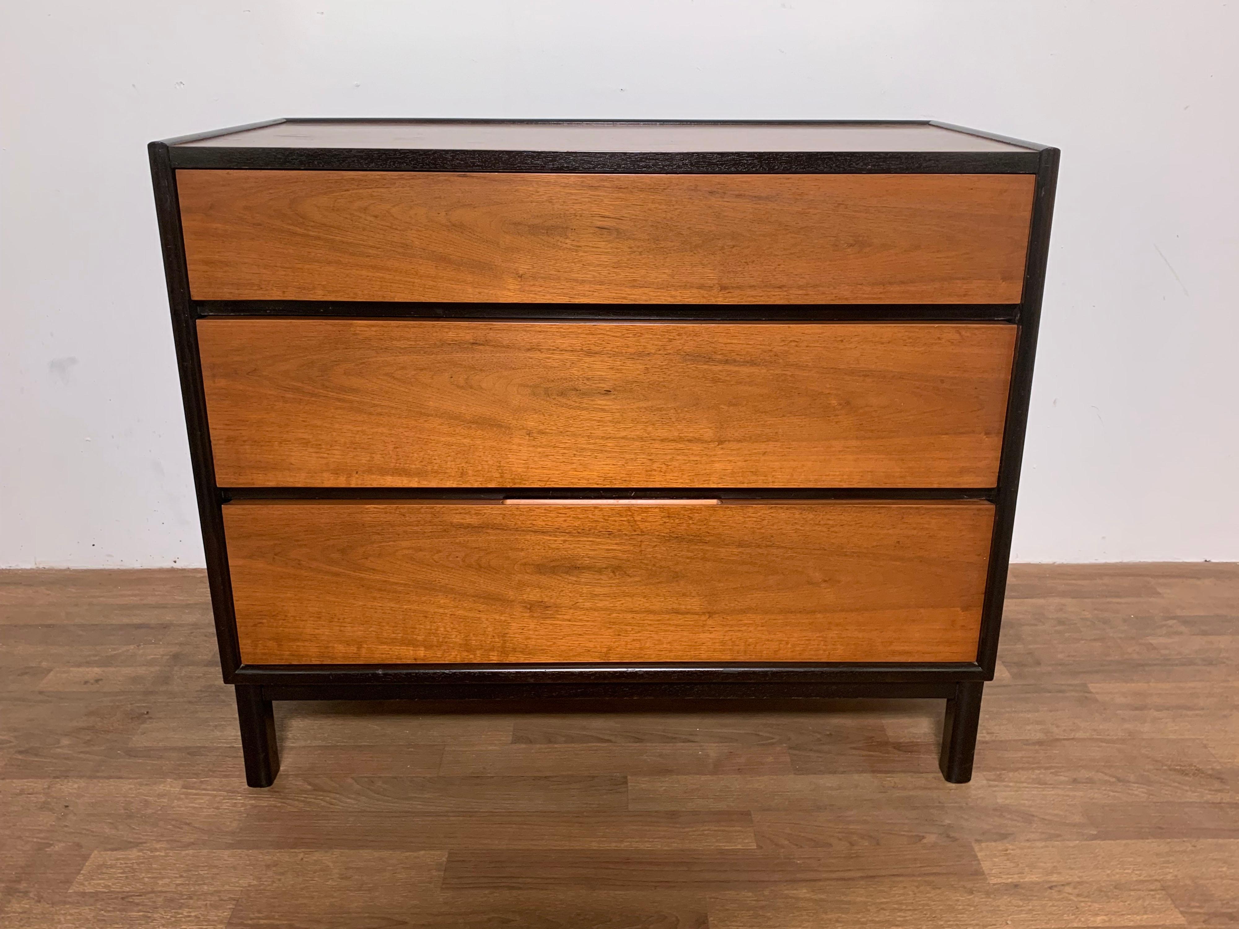 Mid-20th Century Edward Wormley for Dunbar Two Tone Dresser in Mahogany and Rosewood Circa 1960s For Sale