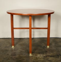 Edward Wormely X Base Walnut Side Table for Dunbar